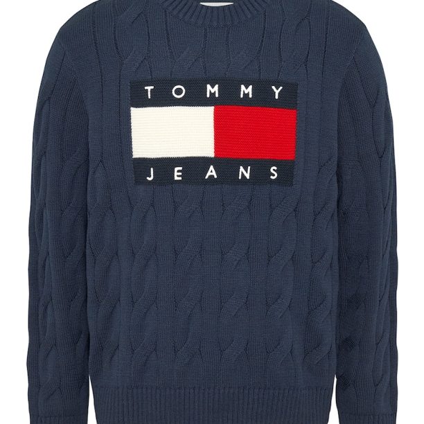 Плетен пуловер с овално деколте Tommy Jeans