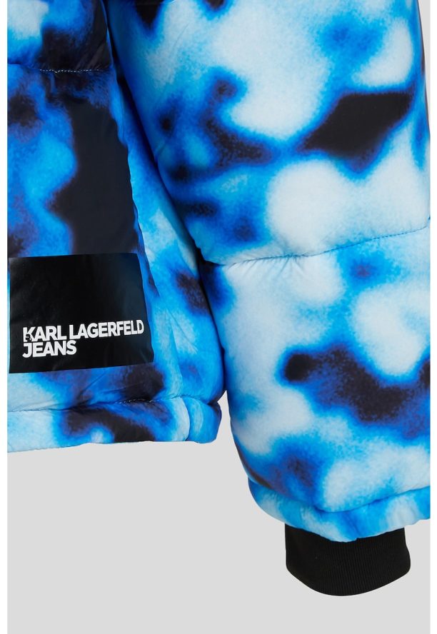 Подплатено зимно яке с абстрактна шарка KARL LAGERFELD JEANS