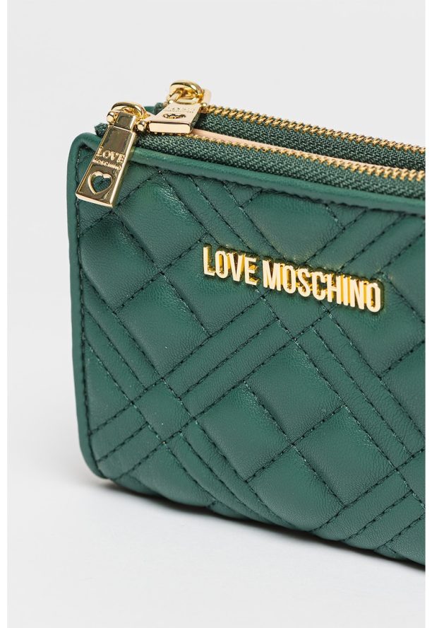 Портмоне от еко кожа с шевове Love Moschino