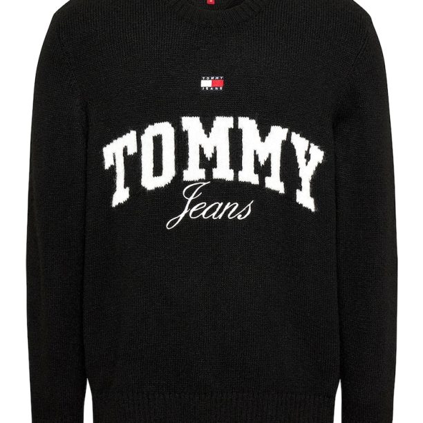 Пуловер с лого и овално деколте Tommy Jeans