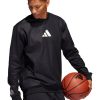 Релефен баскетболен суитшърт Basketball adidas Performance