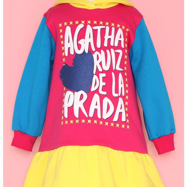 Рокля с лого и качулка Agatha Ruiz de la Prada