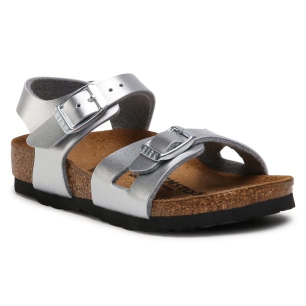 Сандали Birkenstock в Сребрист цвят