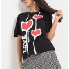 Свободна тениска на лога Love Moschino