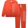 Спортен екип с лого и качулка BOSS Kidswear