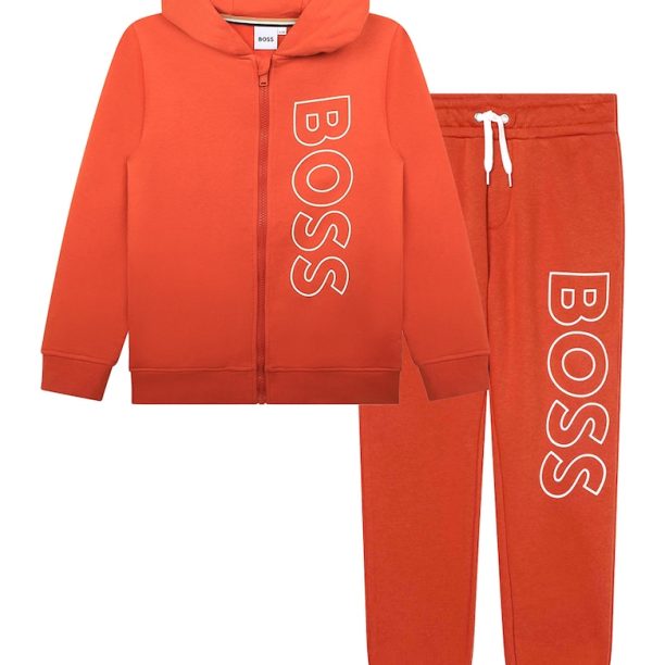 Спортен екип с лого и качулка BOSS Kidswear