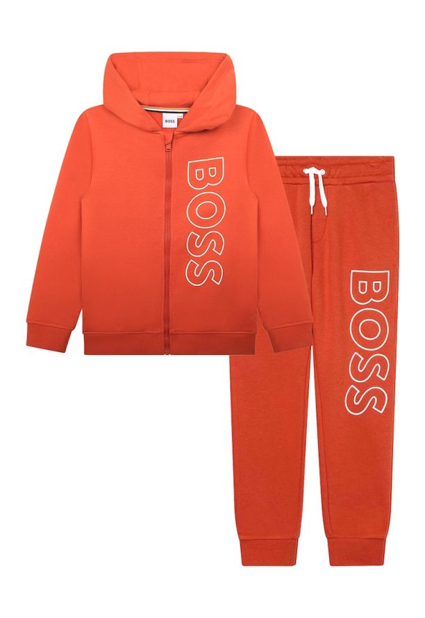 Спортен екип с лого и качулка BOSS Kidswear