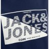 Суитшърт night с лого и овално деколте Jack  Jones