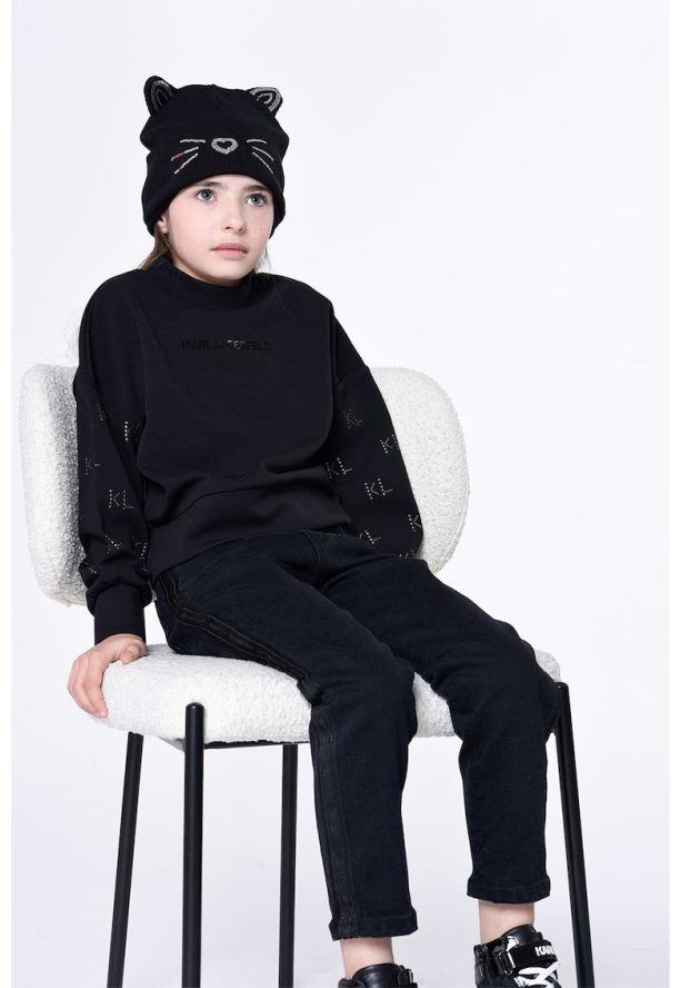 Суитшърт с капси KARL LAGERFELD KIDS