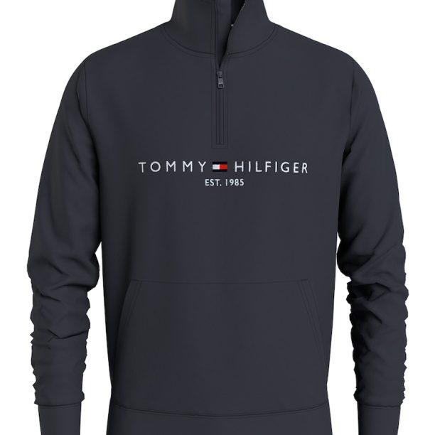 Суитшърт с къс цип и бродирано лого Tommy Hilfiger