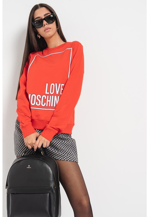 Суитшърт с лого Love Moschino