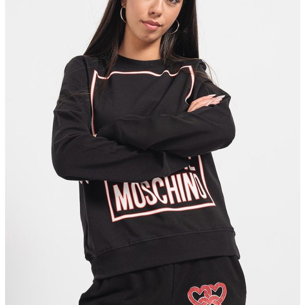 Суитшърт с лого Love Moschino