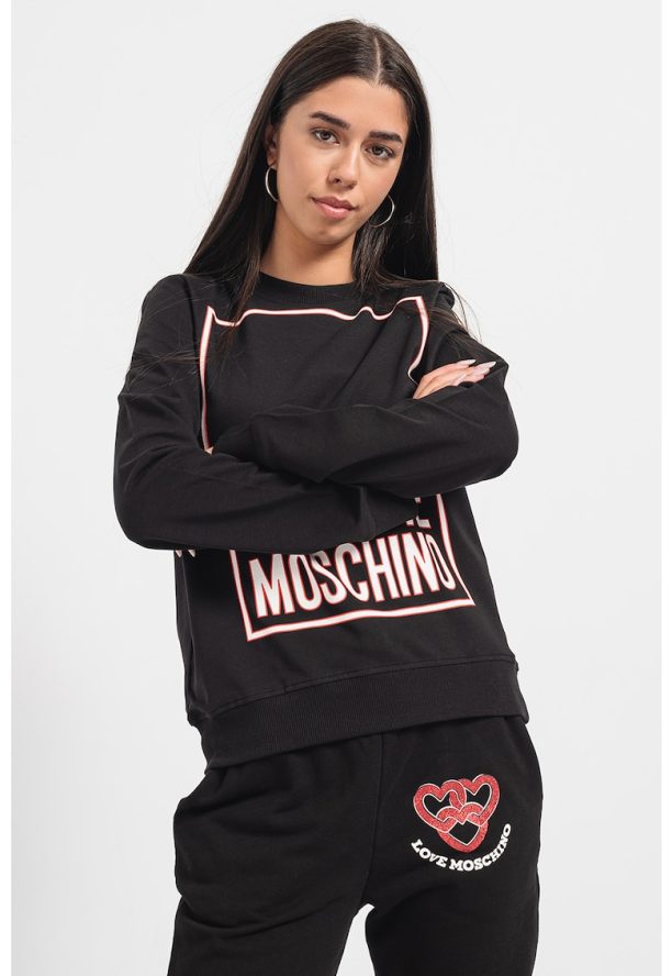 Суитшърт с лого Love Moschino