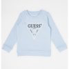 Суитшърт с овално деколте и лого GUESS JEANS