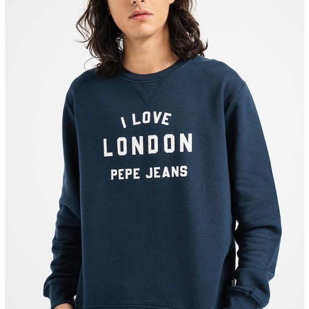 Суитшърт с овално деколте и шарки Pepe Jeans London