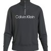 Суитшърт с органичен памук и висока яка CALVIN KLEIN