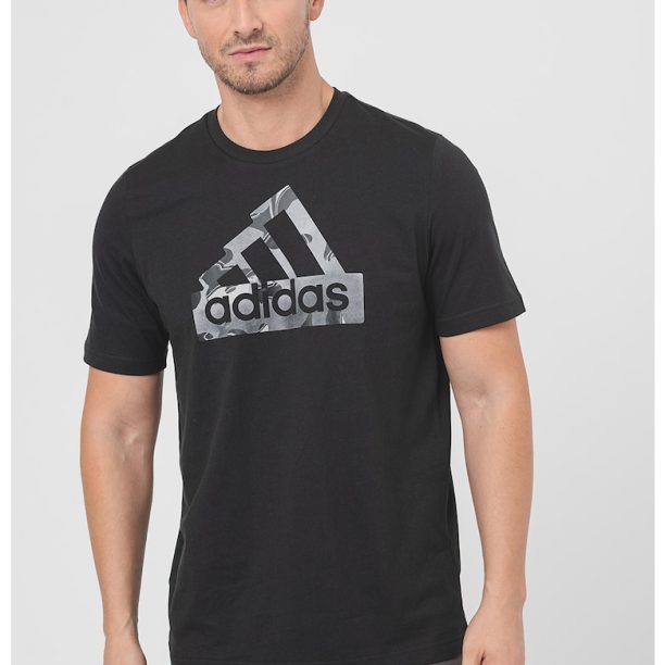 Тениска FI Camo с лого adidas Sportswear