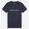 Тениска Morton с овално деколте и лого Nautica