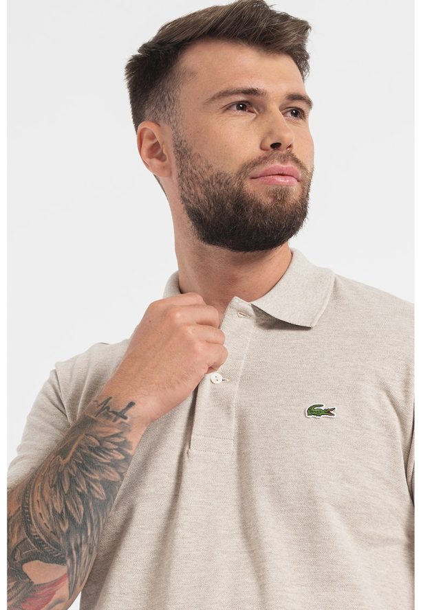 Тениска от памучно пике с яка Lacoste