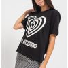 Тениска с контрастно лого Love Moschino