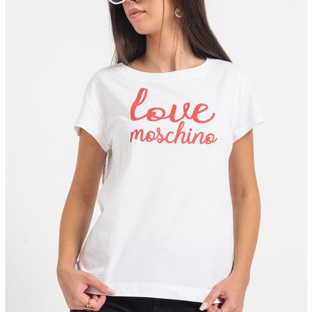 Тениска с лога Love Moschino