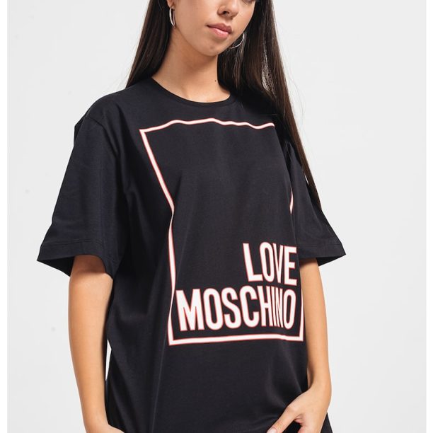 Тениска с лога Love Moschino