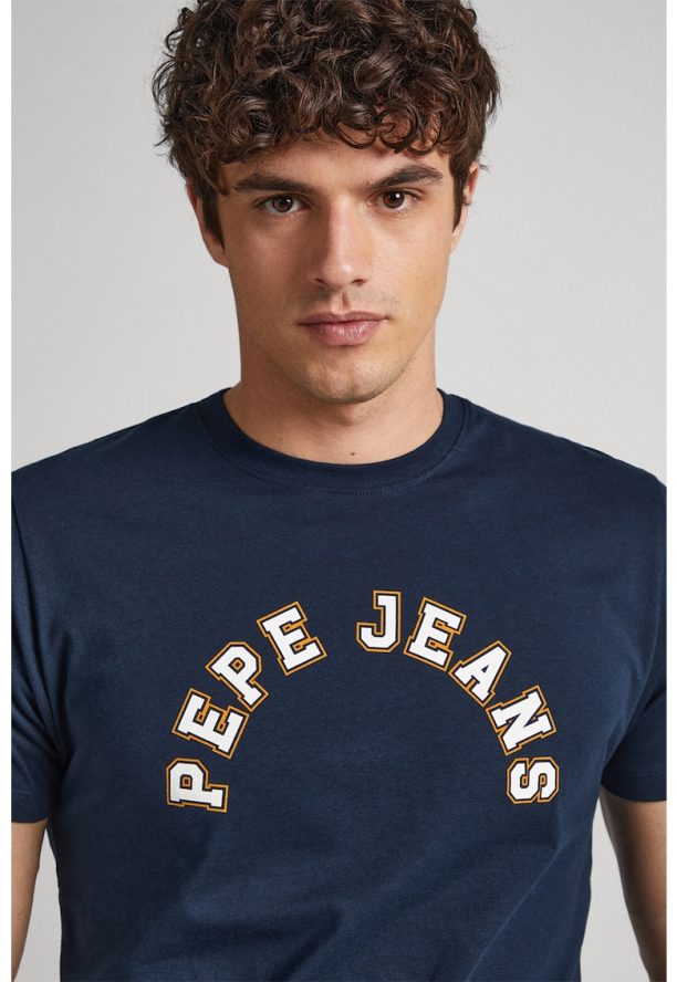 Тениска с лого Pepe Jeans London