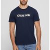 Тениска с лого и принт GUESS JEANS