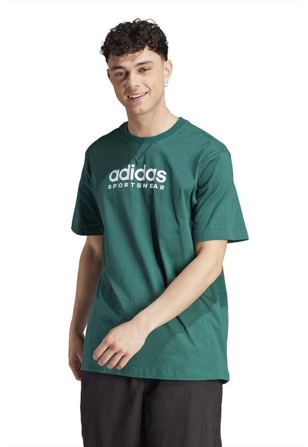 Тениска с овално деколте и лога adidas Sportswear