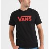 Тениска с овално деколте и лого Vans