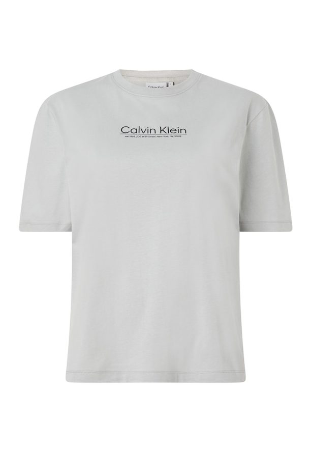 Тениска с органичен памук с лого CALVIN KLEIN