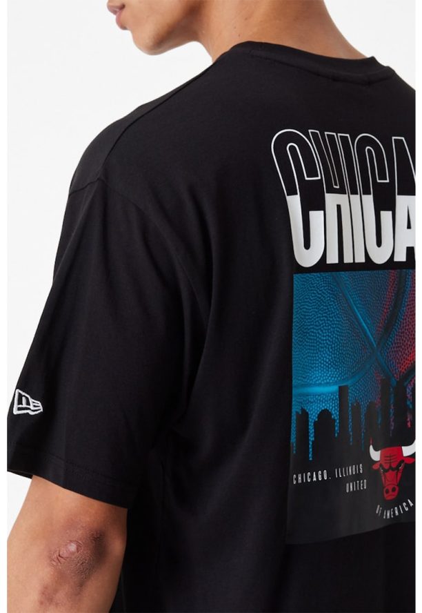 Уголемена тениска Chicago Bulls City с десен New Era