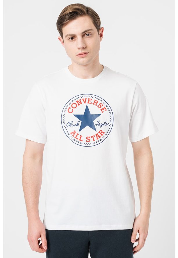 Унисекс памучна тениска с лого Converse