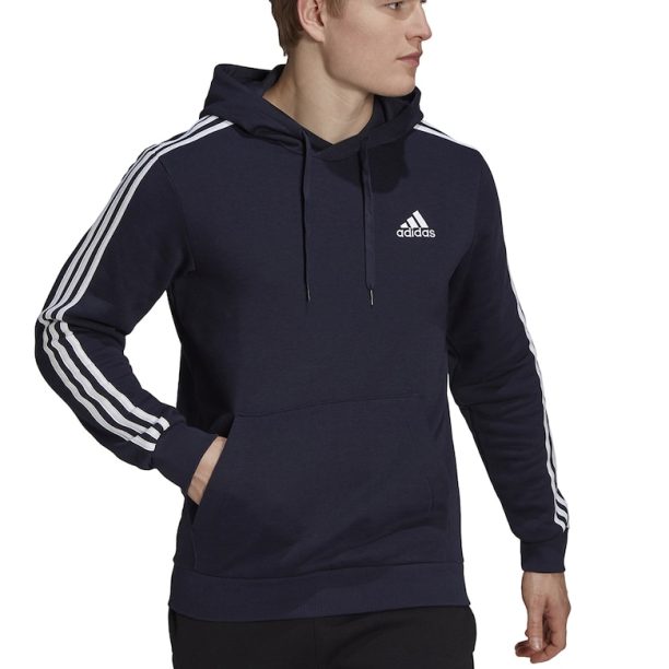 Худи Essentials с джоб кенгуру и 3 ивици adidas Sportswear