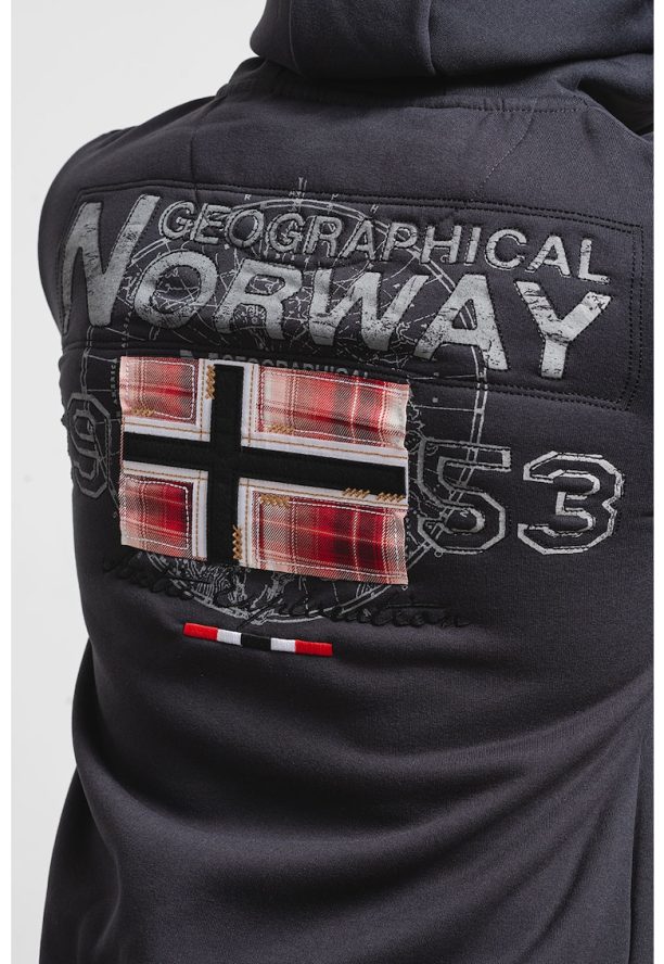 Худи Glacier с лого и скосени джобове Geographical Norway