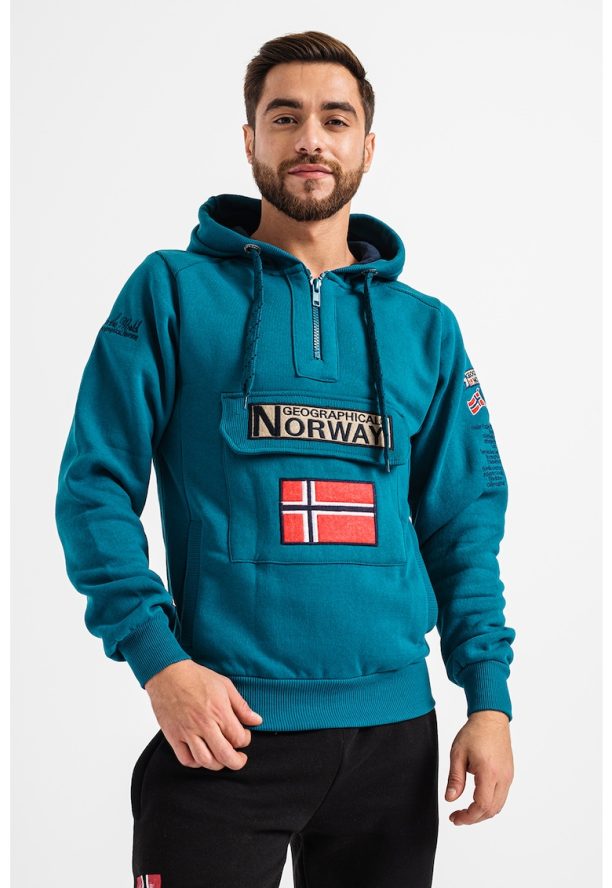 Худи Gymclass с връзка и бродирано лого Geographical Norway