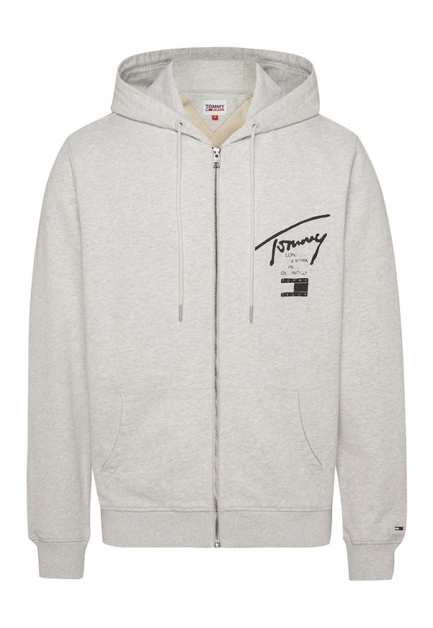 Худи от органичен памук с цип Tommy Jeans