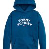 Худи с лого и паднали ръкави Tommy Hilfiger