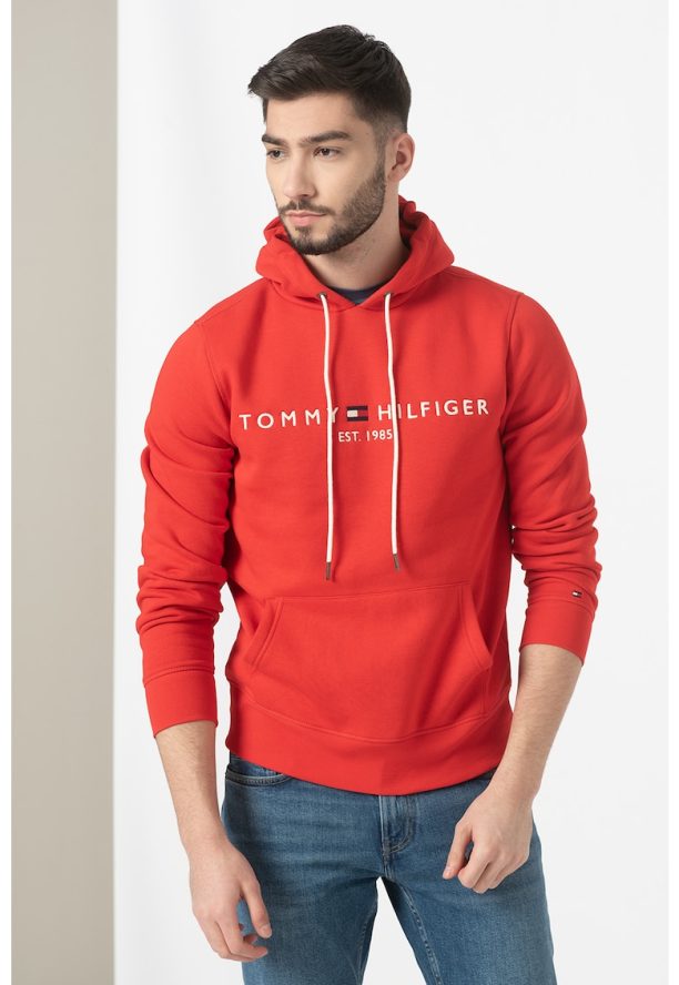 Худи с органичен памук с лого Tommy Hilfiger