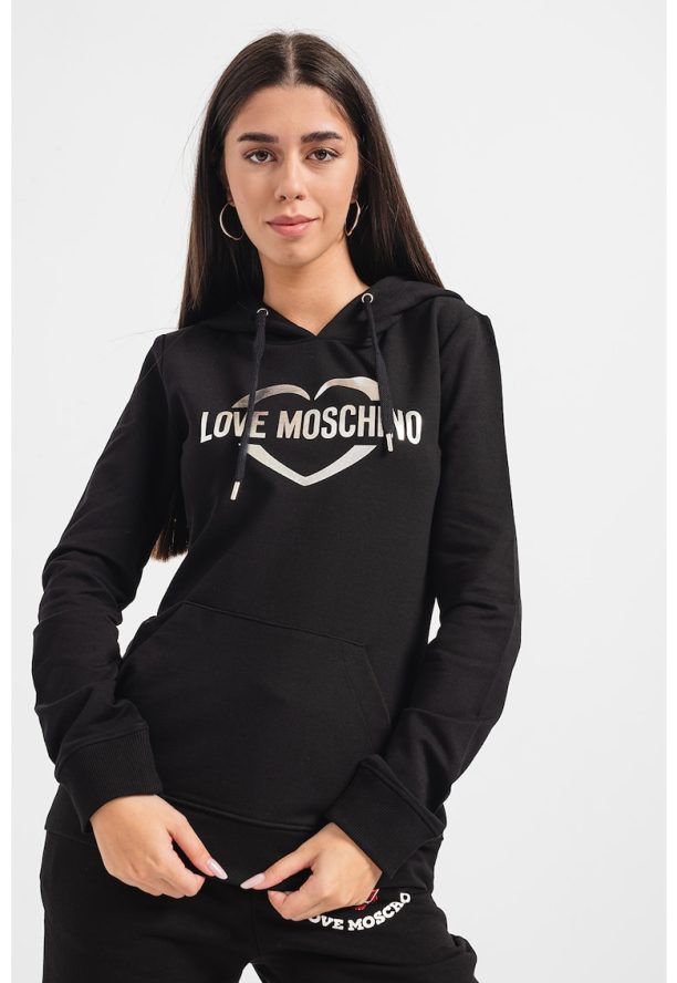 Худи с пмаук с лого Love Moschino