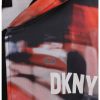 Худи с щампа и цип DKNY