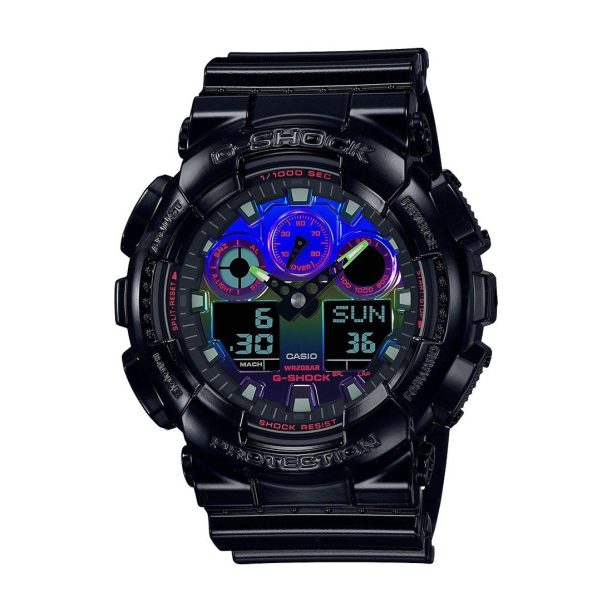 Оригинален Мъжки Часовник Casio G-Shock GA-100RGB-1AER