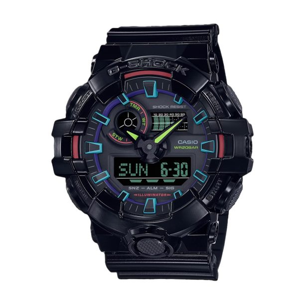 Оригинален Мъжки Часовник Casio G-Shock GA-700RGB-1AER