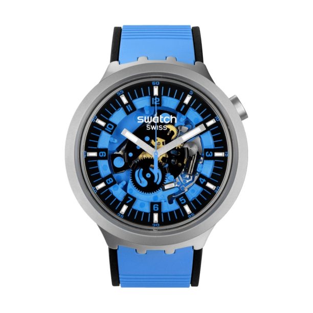 Оригинален Мъжки Часовник Swatch Azure Blue Daze SB07S106