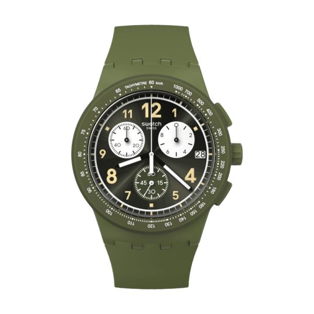 Оригинален Мъжки Часовник Swatch Nothing Basic About Green SUSG406