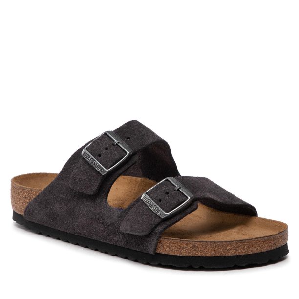 Чехли Birkenstock в Сив цвят