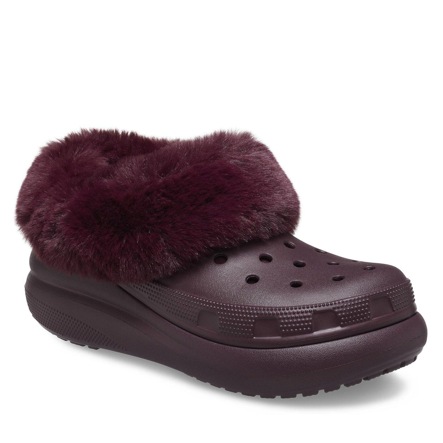 Чехли Crocs в Бордо цвят