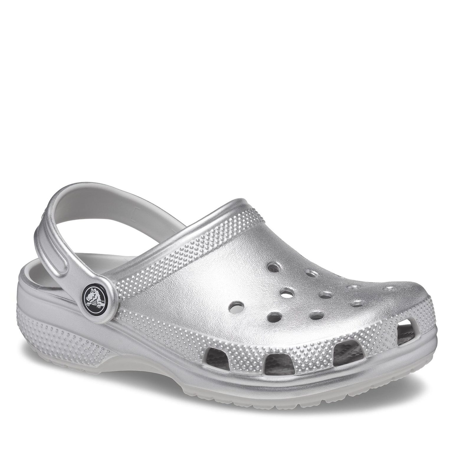 Чехли Crocs в Сребрист цвят