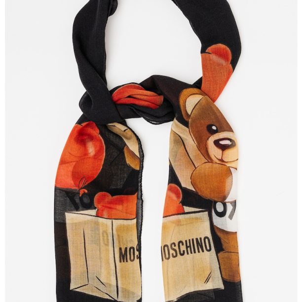 Шал с лого Moschino