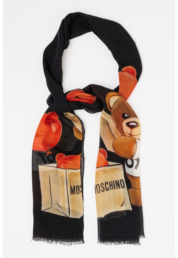 Шал с лого Moschino